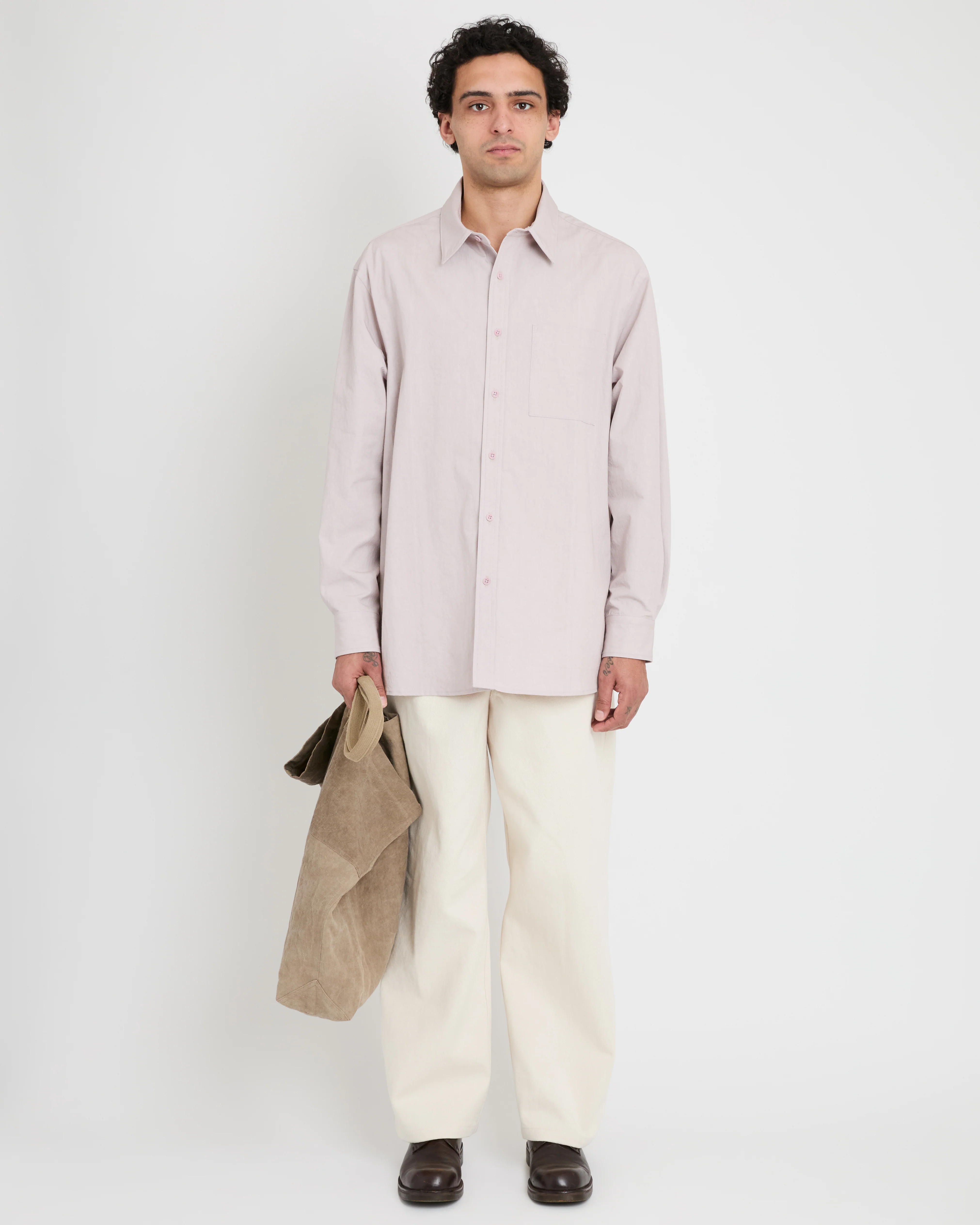 Double Tote, Wash Greige - Image 3